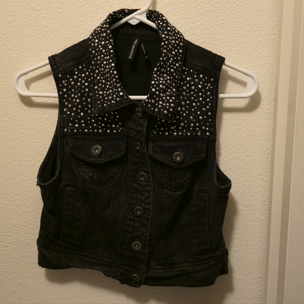 Women's Punk Rocker Studded Vest